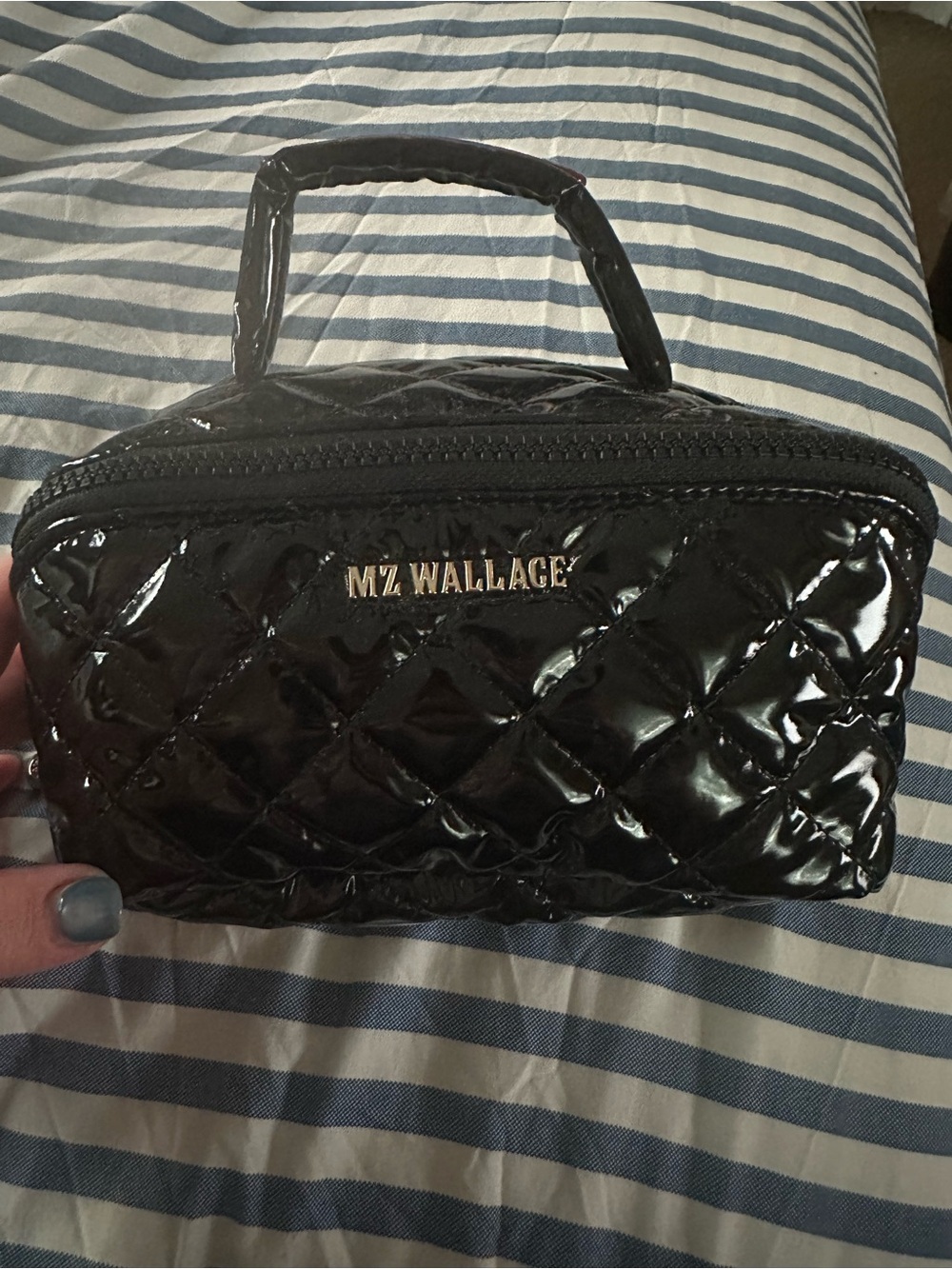 Black Lacquer Metro Accordion Cosmetic case